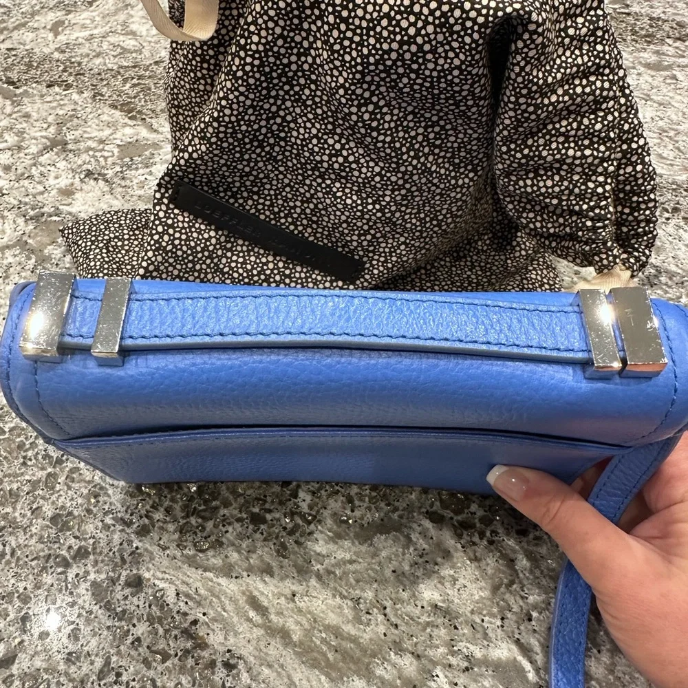 Loeffler Randall Blue Leather Crossbody Bag - Picture 6 of 9